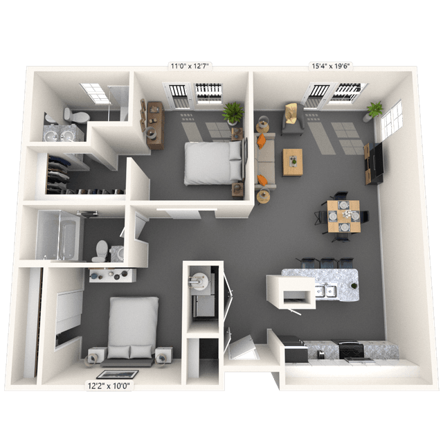 Floorplan image of unit 2134