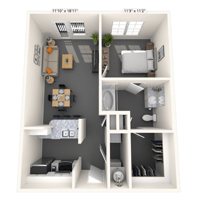 Floorplan image of unit 2238