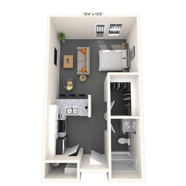 Floorplan image of unit 3317