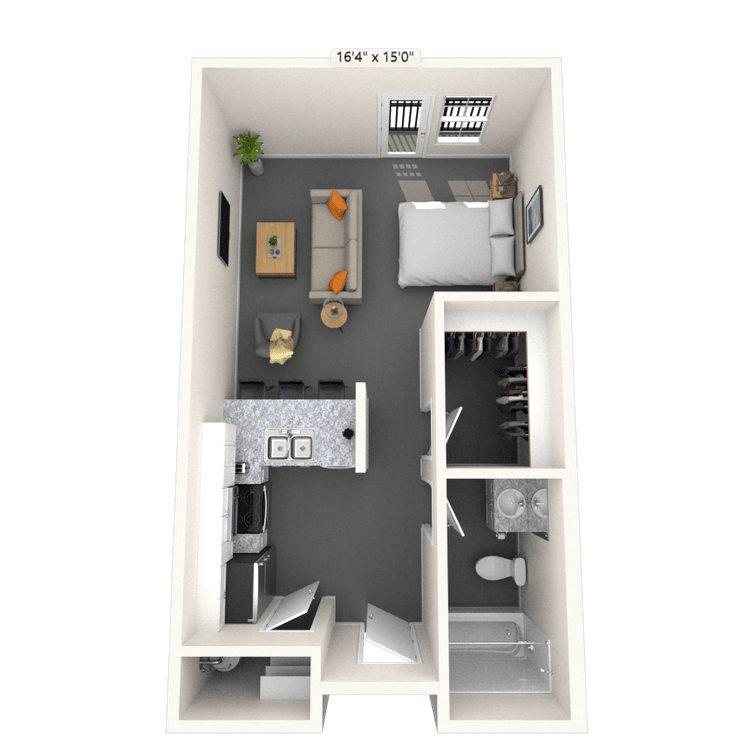 Floorplan image of unit 3317