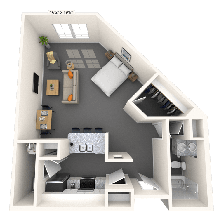 Floorplan image of unit 4265