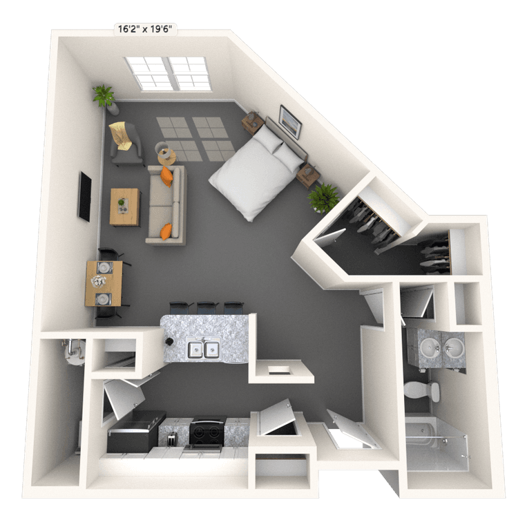 Floorplan image of unit 4256