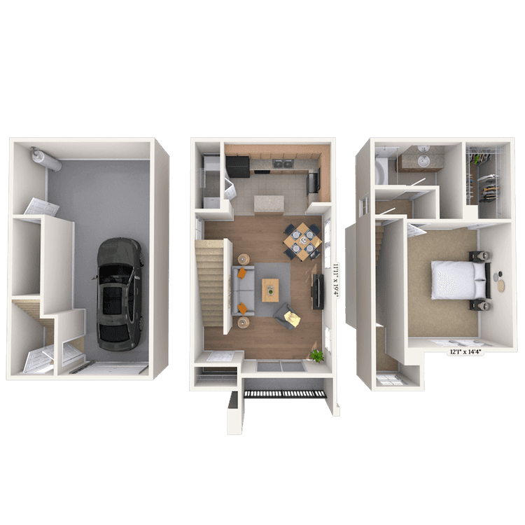 Floorplan image of unit 1928