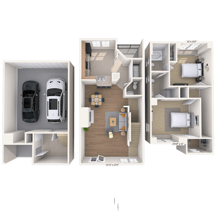 Floorplan image of unit 1325