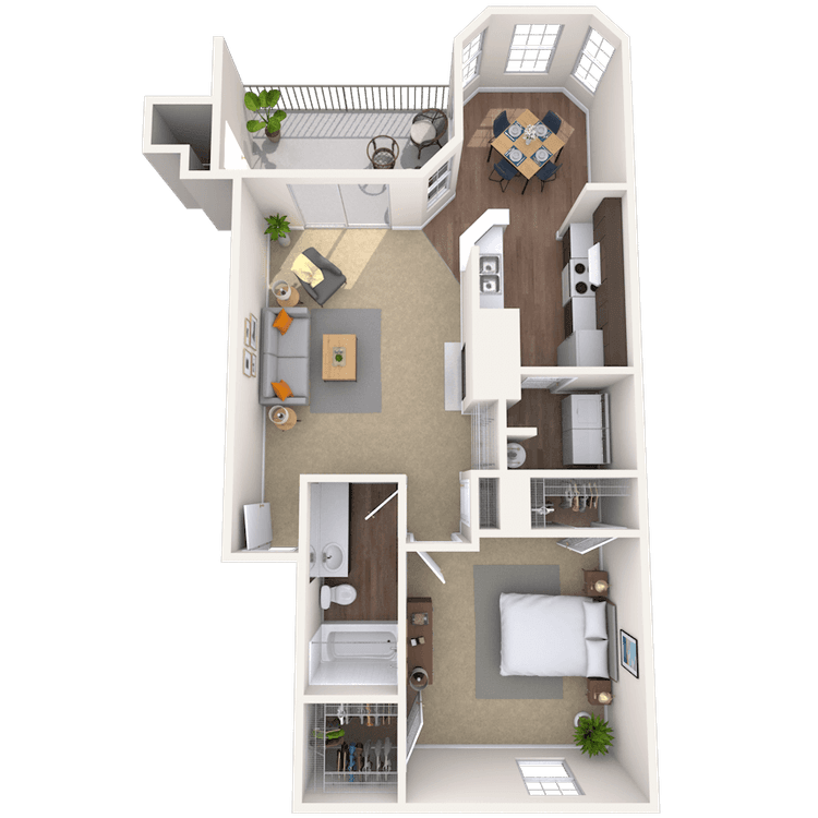 Floorplan image of unit 1112