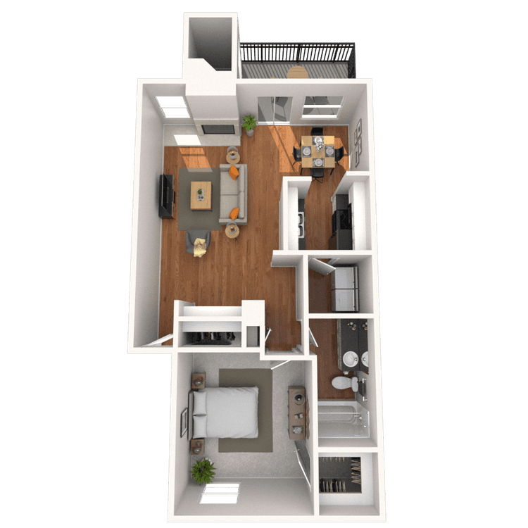 Floorplan image of unit 314