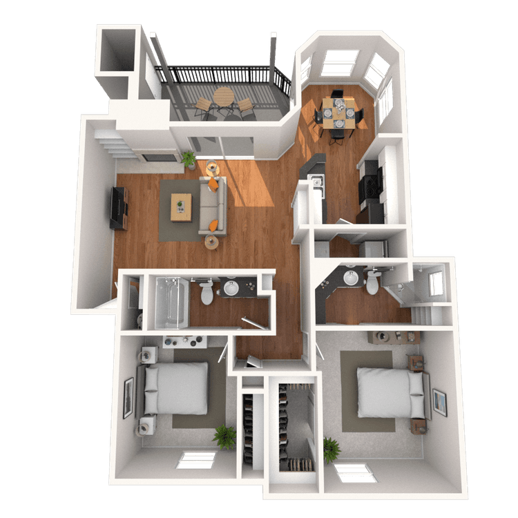 Floorplan image of unit 326