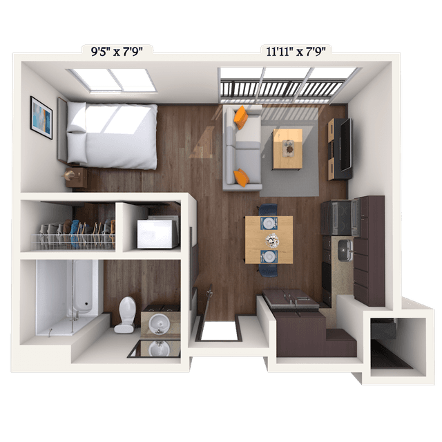 Floorplan image of unit 241