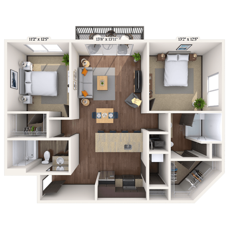 Floorplan image of unit II 254