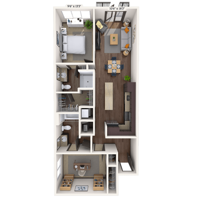 Floorplan image of unit II 271