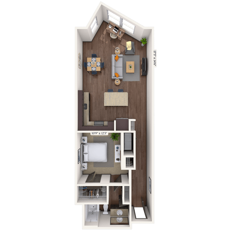 Floorplan image of unit 3013