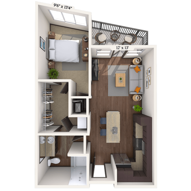 Floorplan image of unit II 319