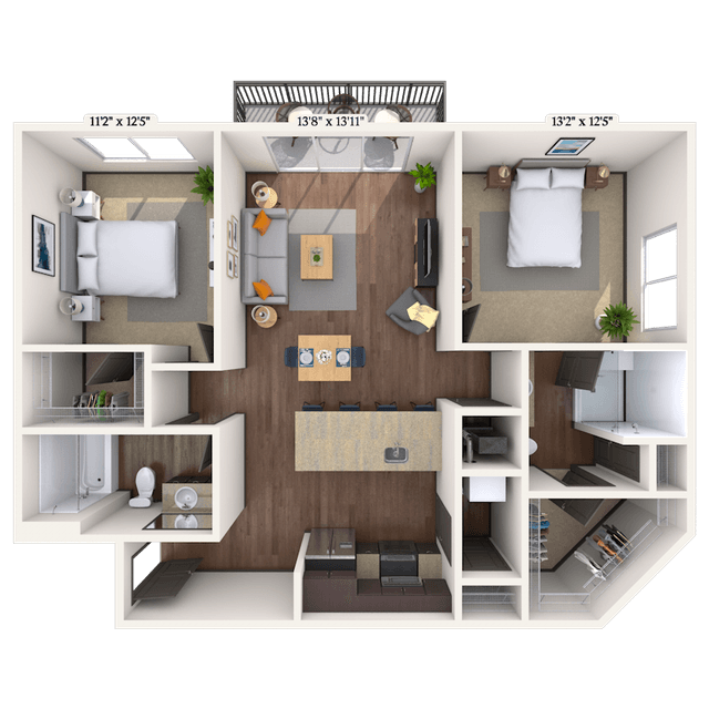 Floorplan image of unit II 367
