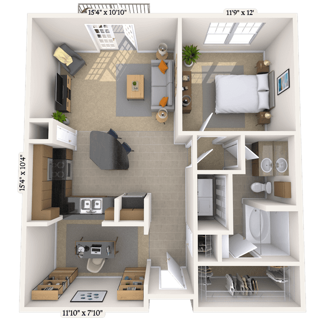 Floorplan image of unit 4113