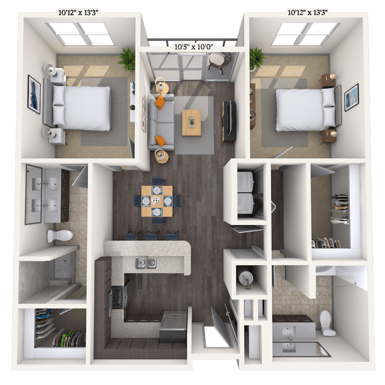 Floorplan image of unit 347
