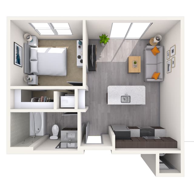 Floorplan image of unit 253