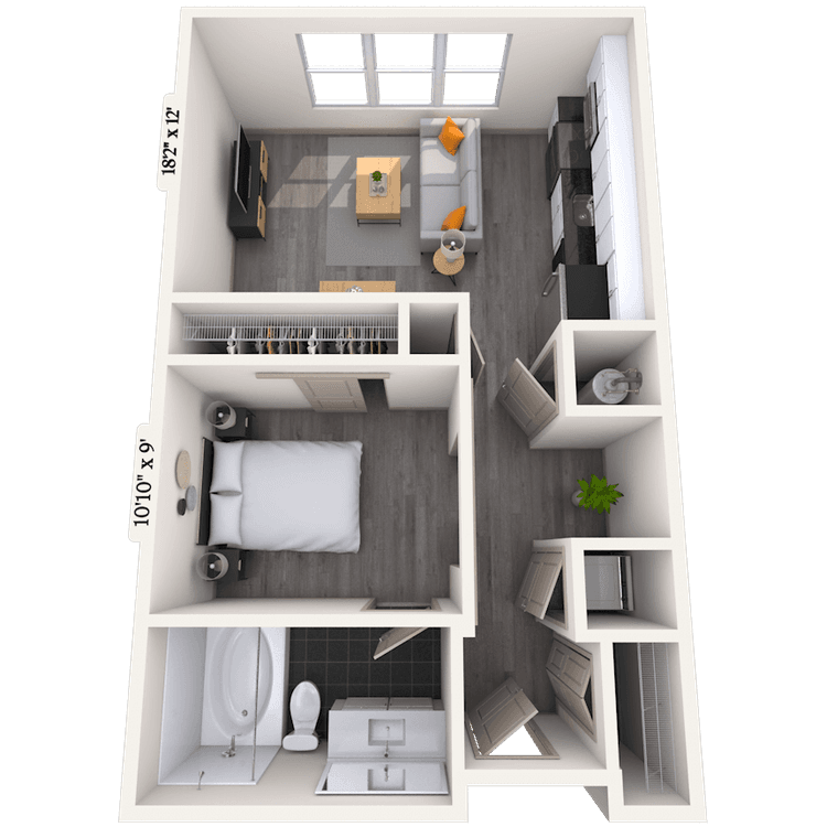 Floorplan image of unit 146