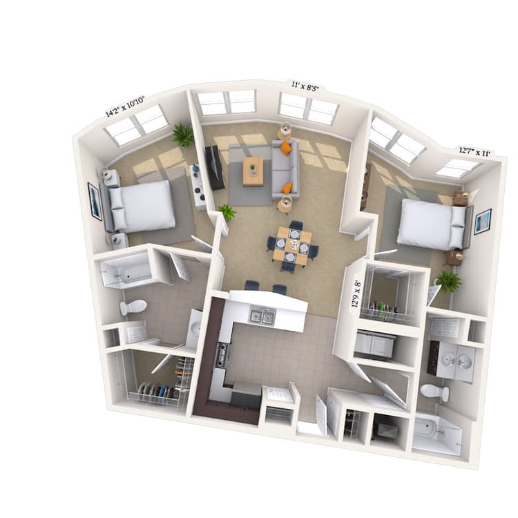 Floorplan image of unit 011801