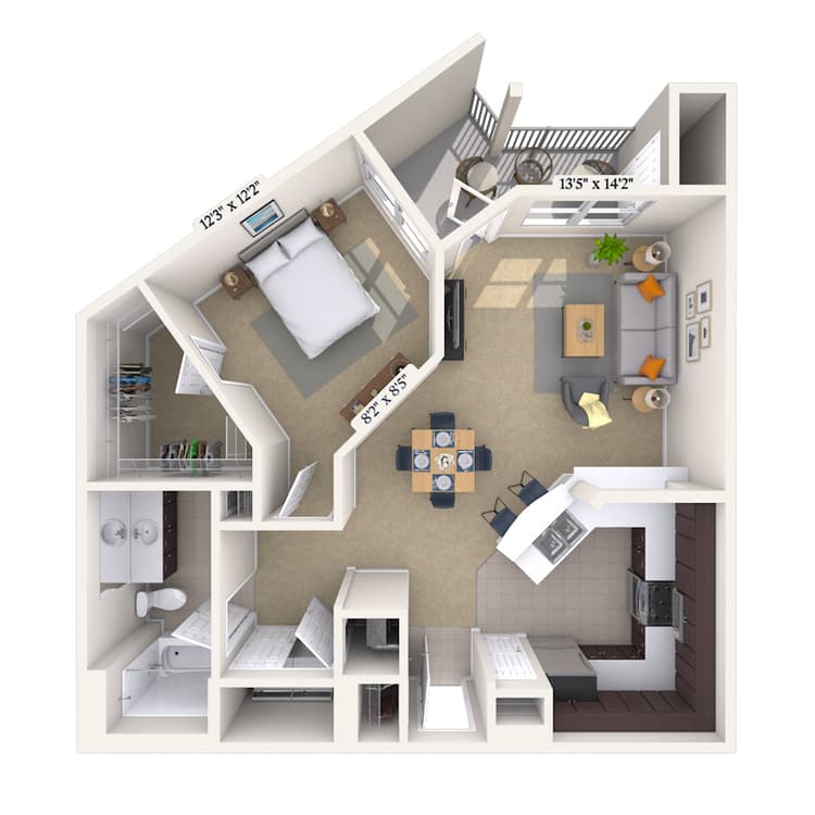 Floorplan image of unit 011828
