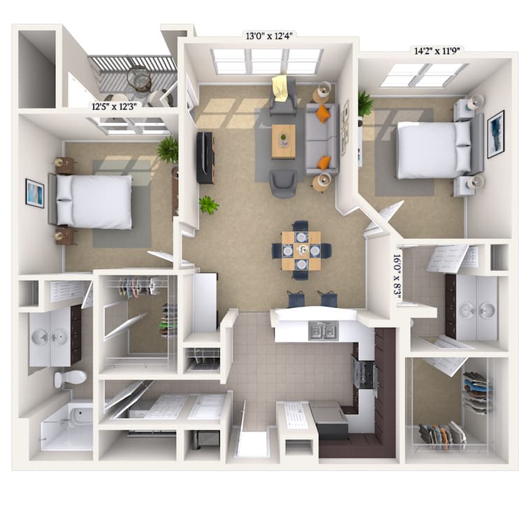 Floorplan image of unit 042320