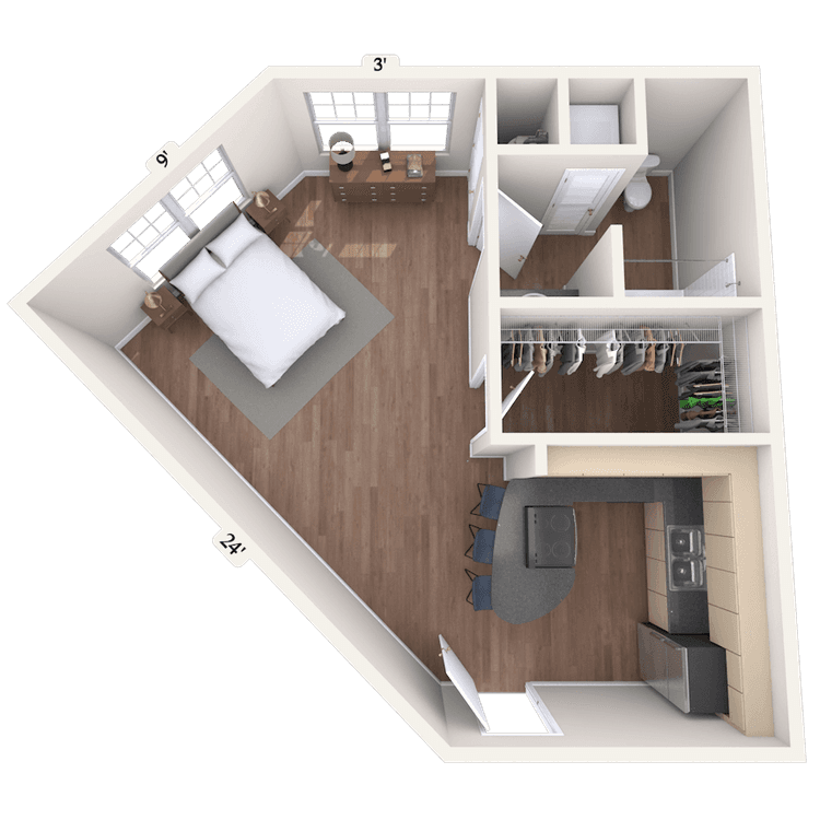 Floorplan image of unit 01510