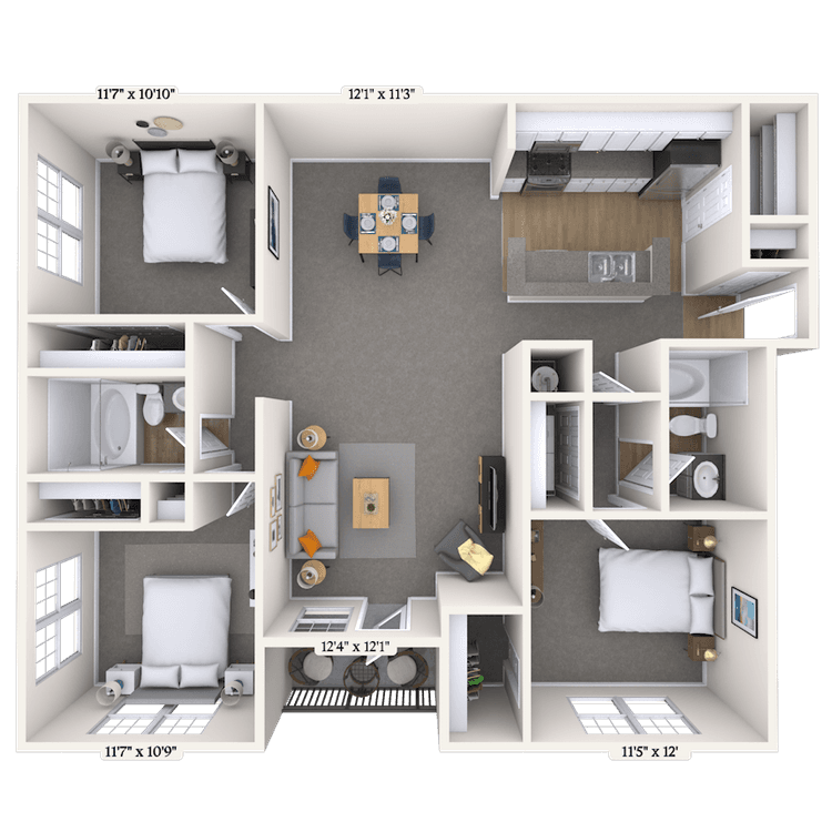 Floorplan image of unit 050518
