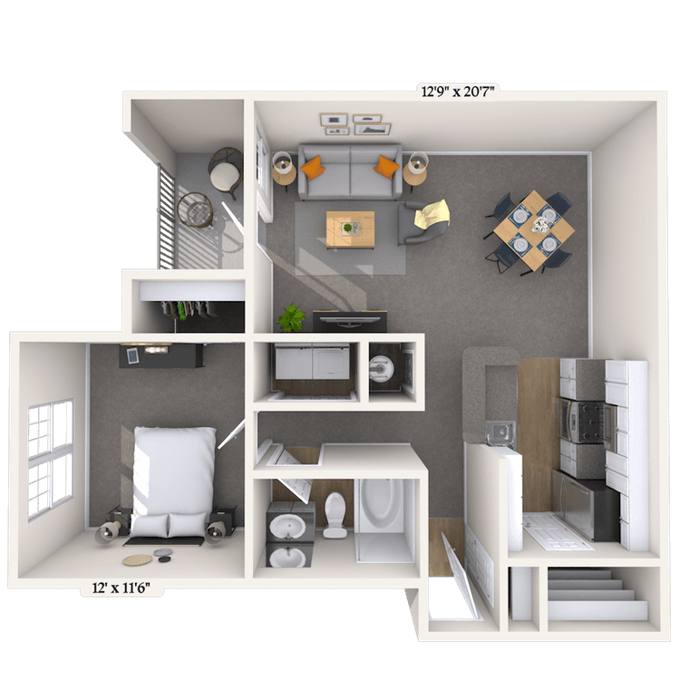 Floorplan image of unit 070706