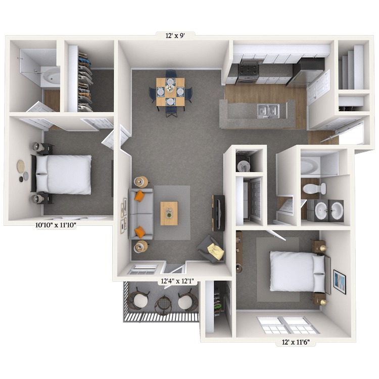 Floorplan image of unit 080807