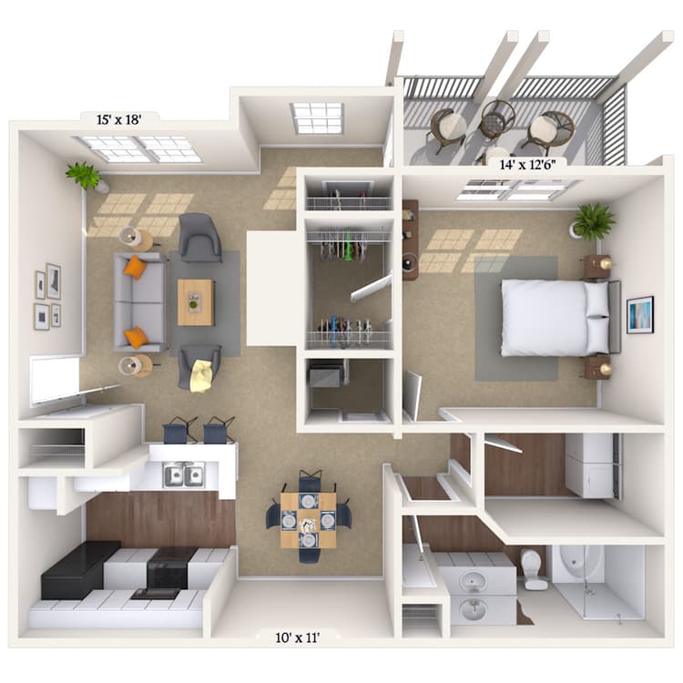Floorplan image of unit 01721