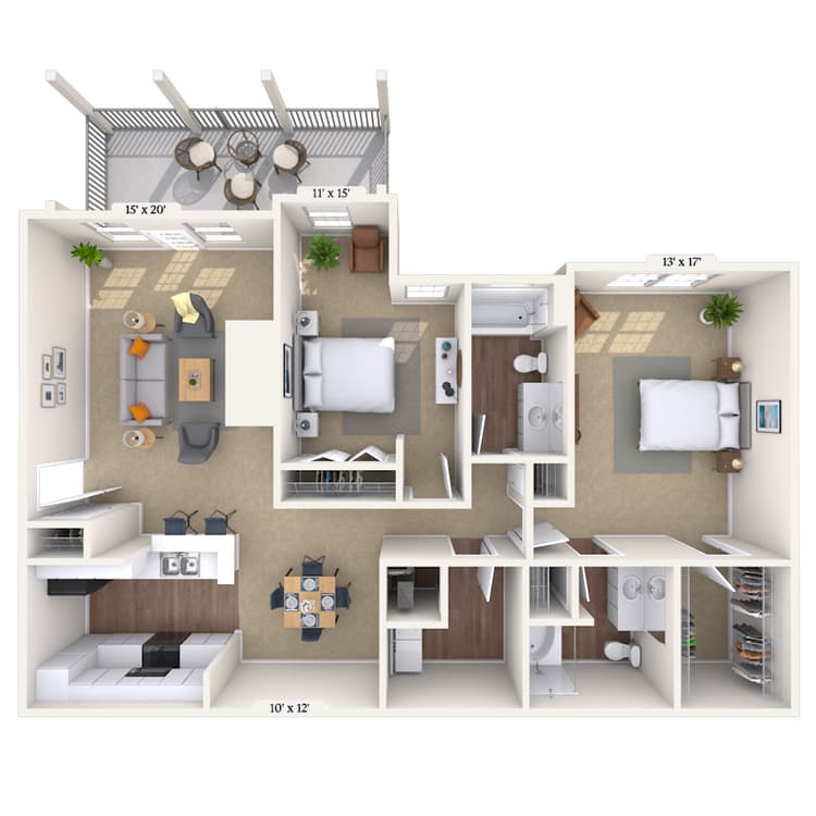 Floorplan image of unit 011817