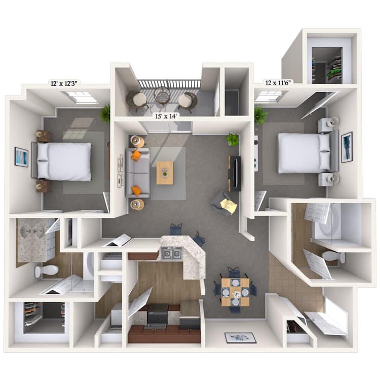 Floorplan image of unit 04411