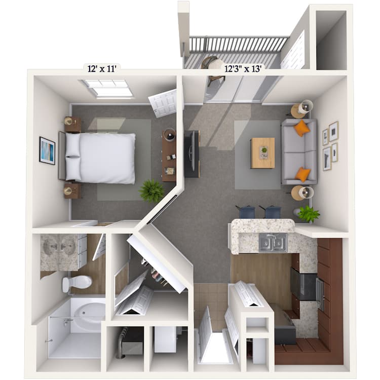 Floorplan image of unit 05523
