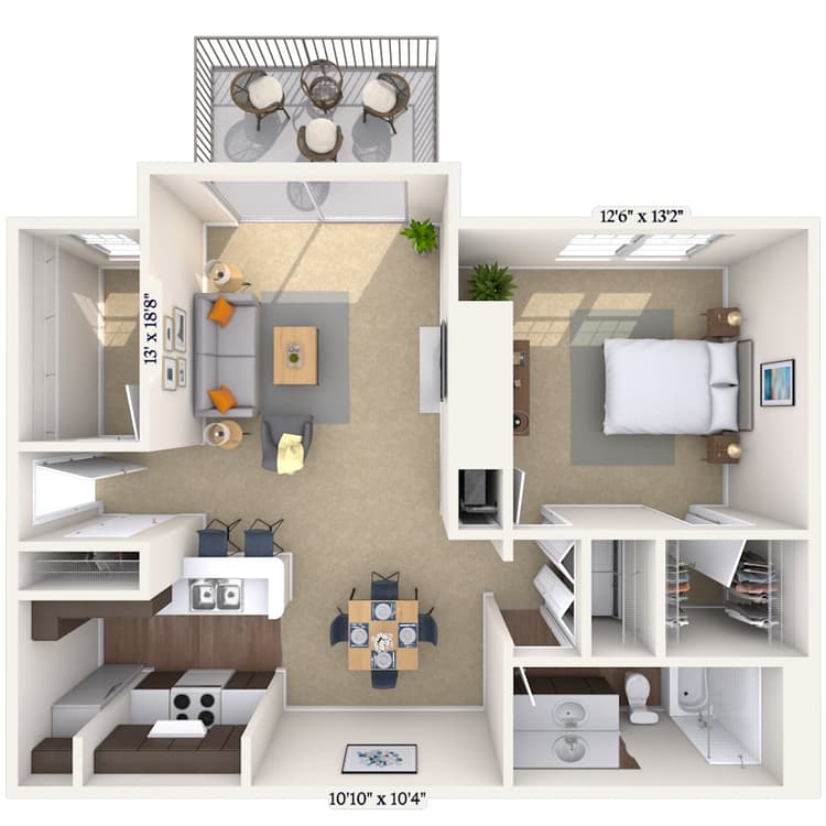 Floorplan image of unit 014271