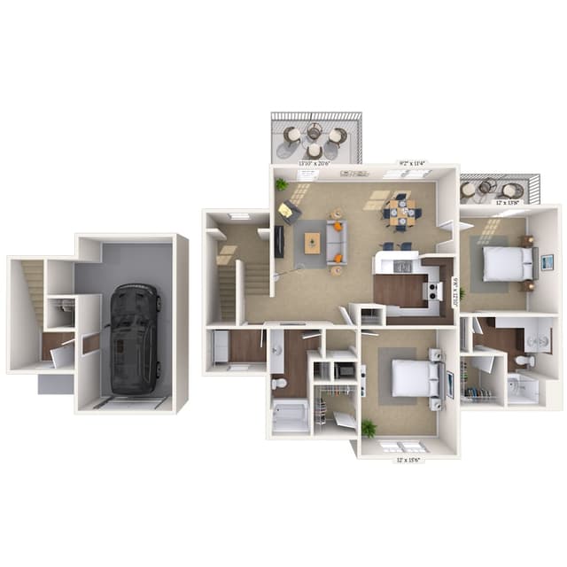 Floorplan image of unit 01522
