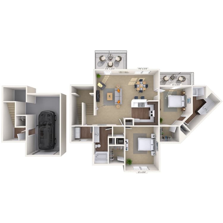 Floorplan image of unit 01122