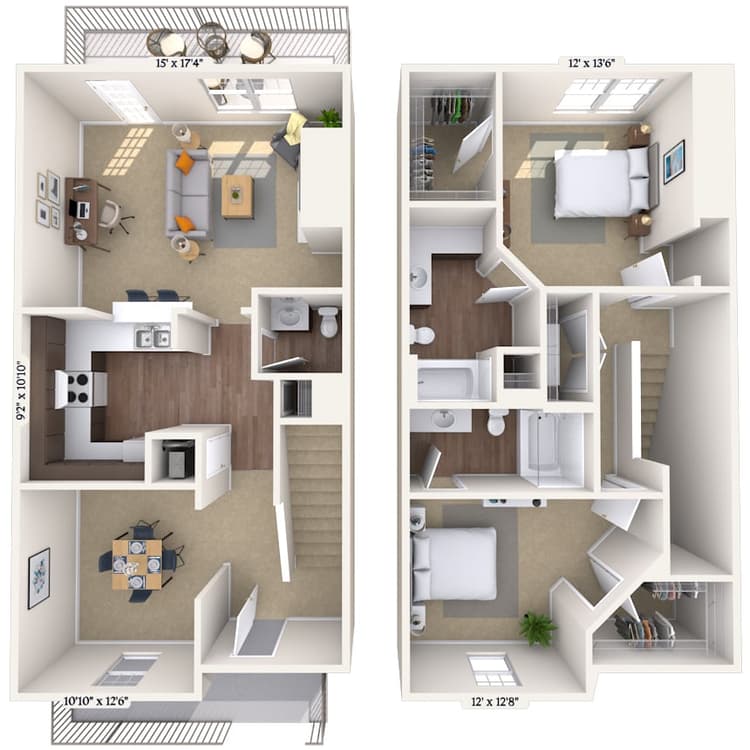 Floorplan image of unit 01312
