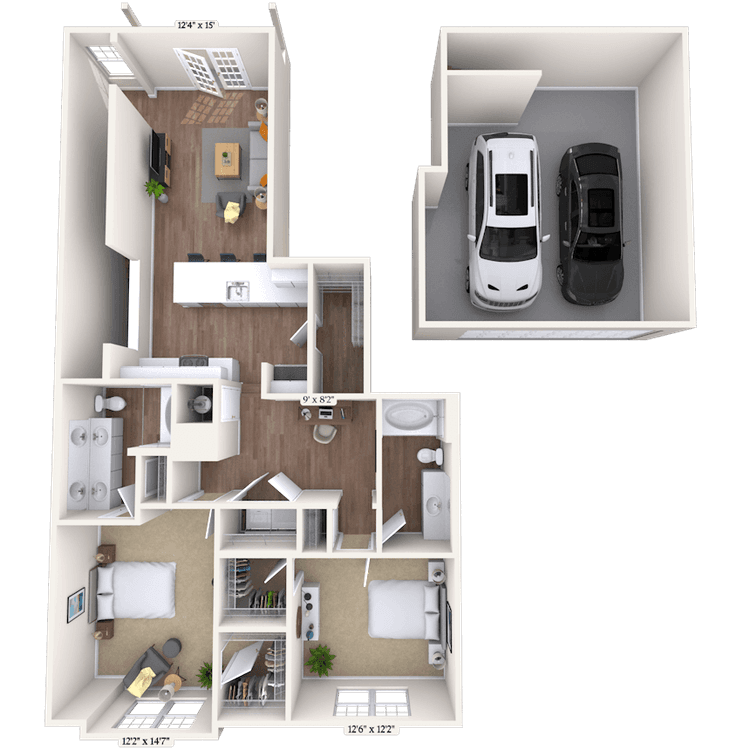 Floorplan image of unit 171703