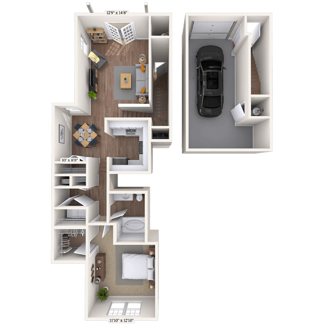 Floorplan image of unit 171708
