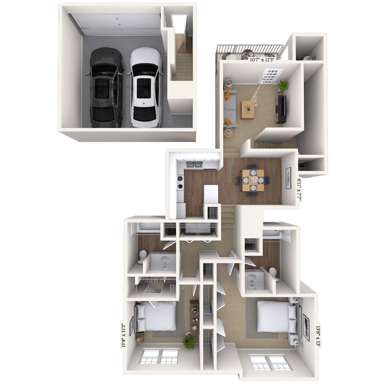 Floorplan image of unit 06602