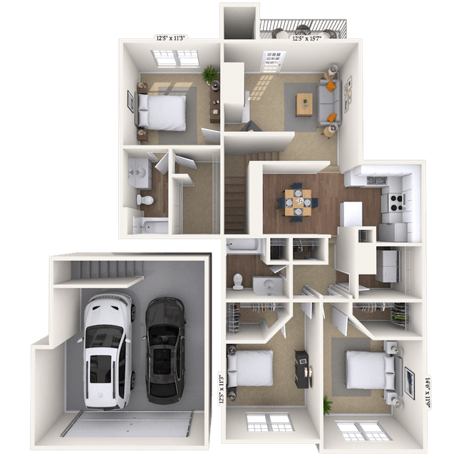 Floorplan image of unit 02207