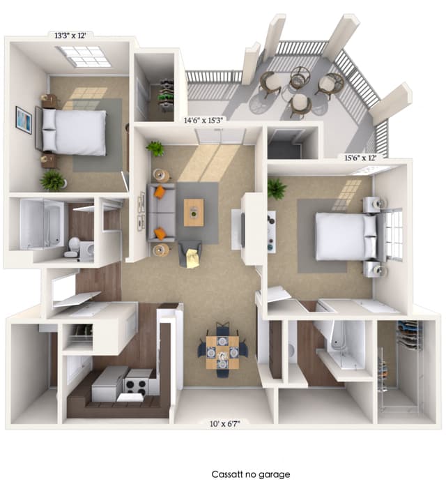 Floorplan image of unit 141434