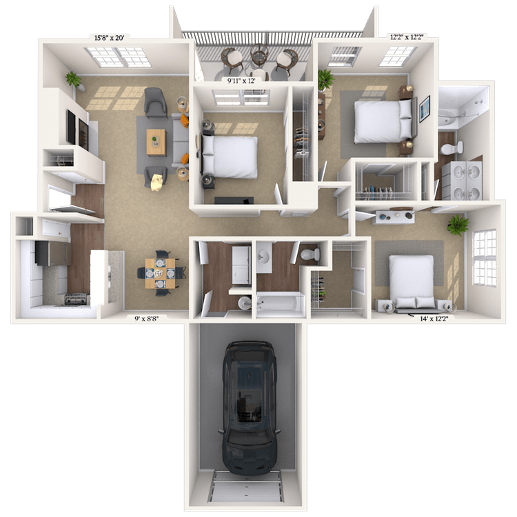 Floorplan image of unit 020221