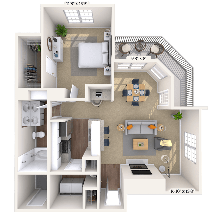 Floorplan image of unit 030334