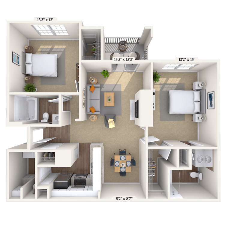 Floorplan image of unit 141427