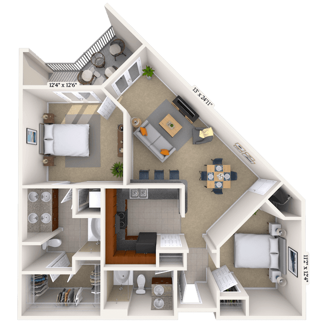 Floorplan image of unit 05-5544