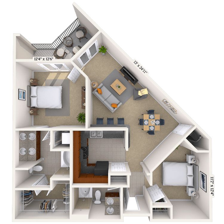 Floorplan image of unit 05-5544
