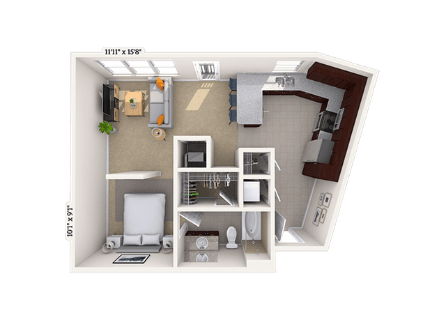 Floorplan image of unit 06-2645