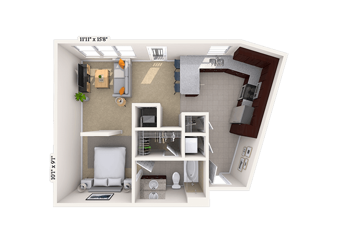 Floorplan image of unit 06-2645