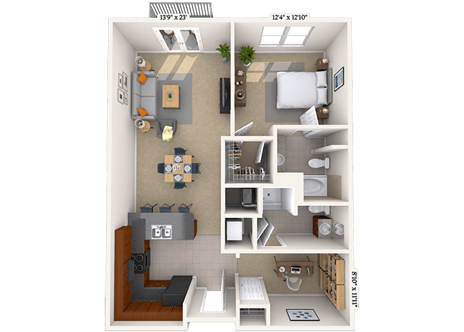 Floorplan image of unit 05-5528