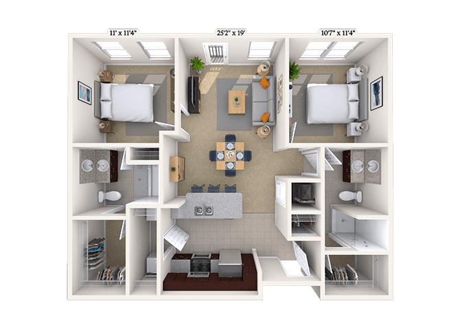 Floorplan image of unit 06-3652